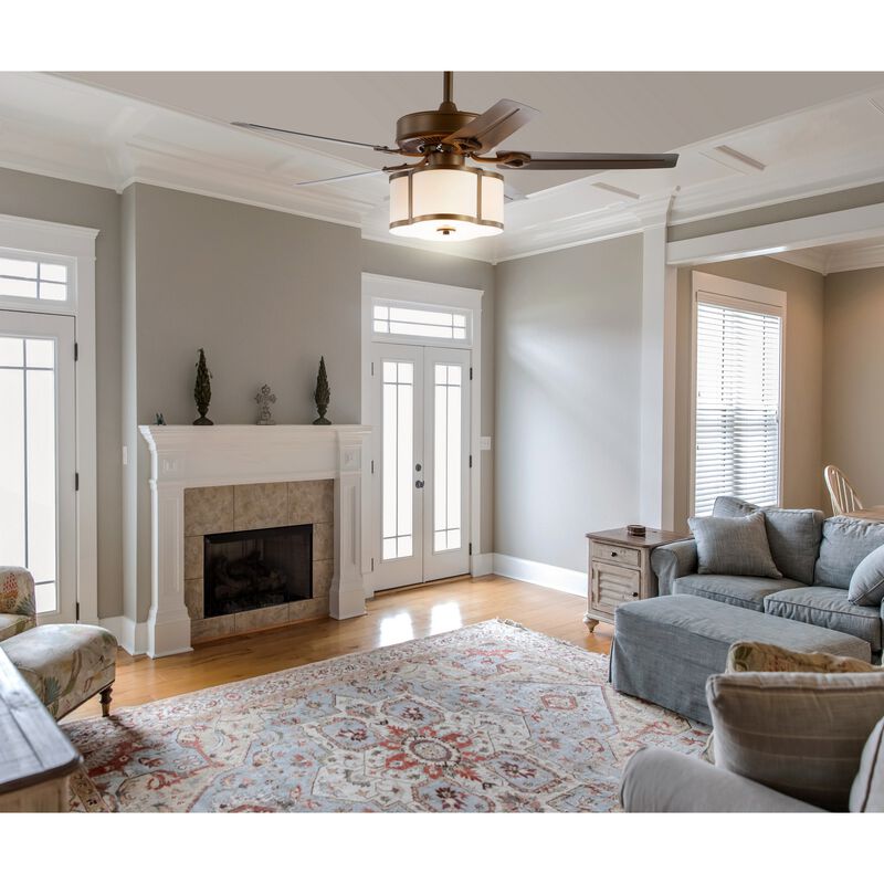 Edith 3-Light Metal LED Ceiling Fan With Remote