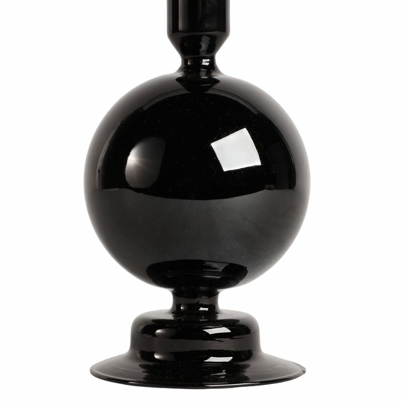 7" Glass Bubble Taper Holder image number 2