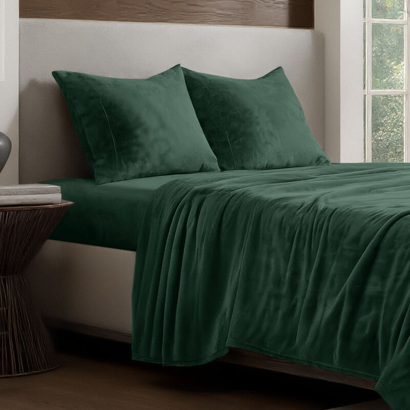 Velvety Soft Microplush Fleece Sheet Set image number 1
