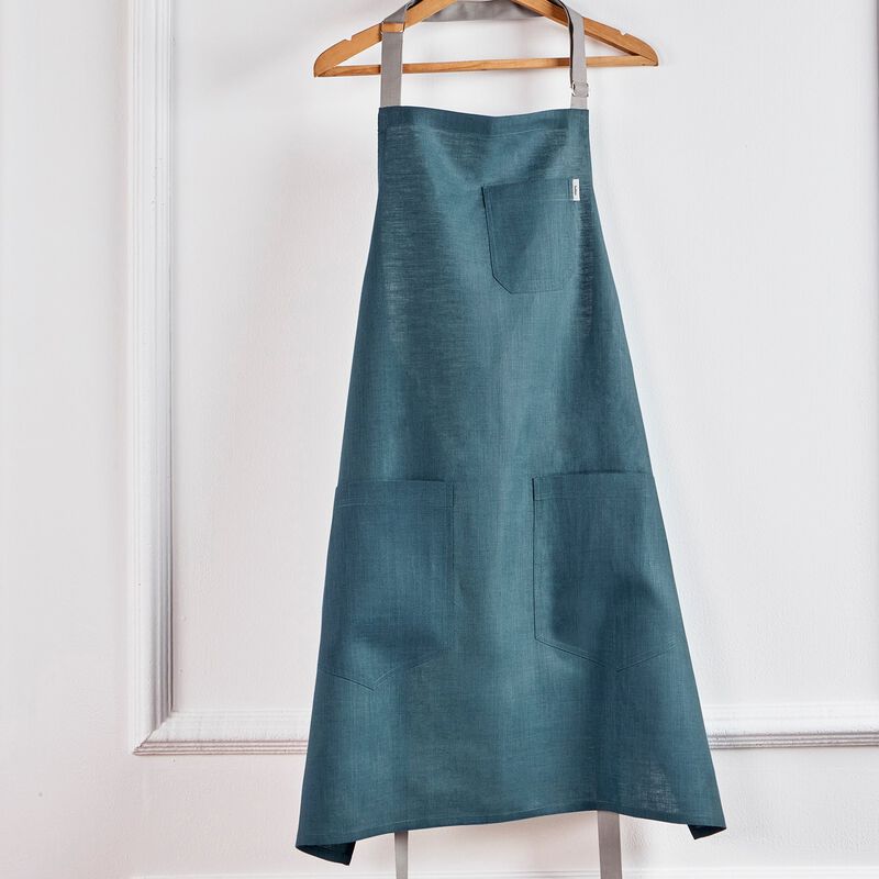 Solino Home 100% Pure Linen Apron - Linen Bib Apron image number 1