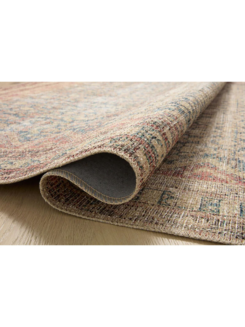 Aubrey AUB03 Ocean/Spice 18" x 18" Sample Rug