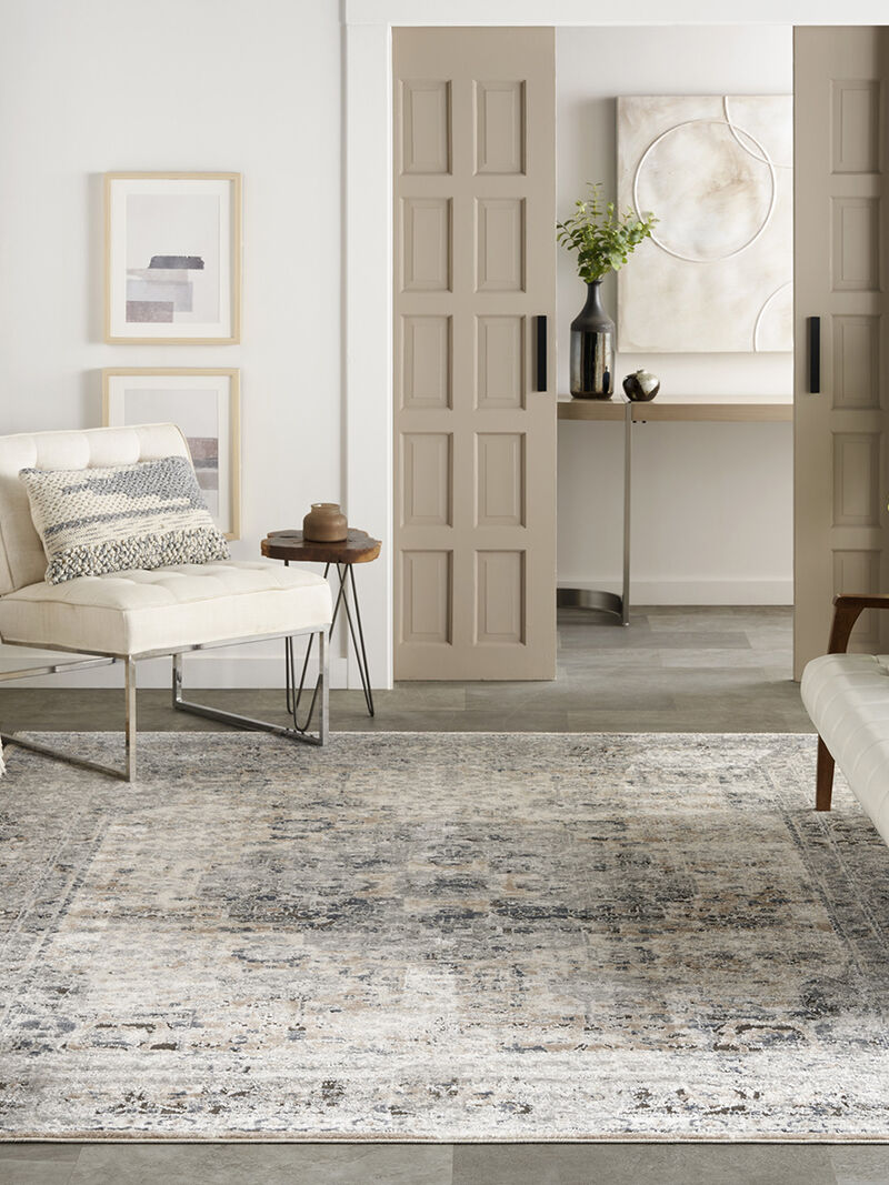 Quarry QUA07 Gray/Ivory 8'10" x 11'10" Rug image number 8