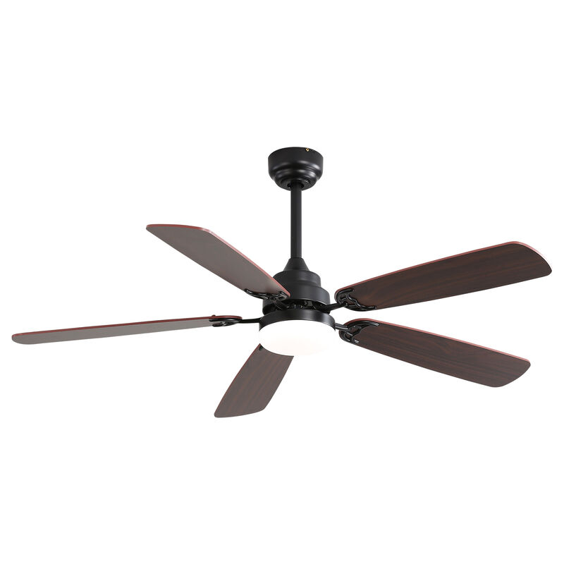 52 Inch Classics Ceiling Fan with Led Light 6 Speed Wind 5 Blades Remote Control DC Motor For Indoor image number 0