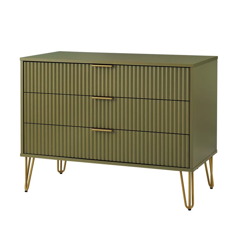 Dumbo Dresser and 2-Drawer Nightstand Set in Green image number 2