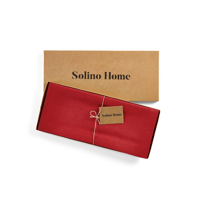 Solino Home 100% Pure Linen Table Runner - Diana