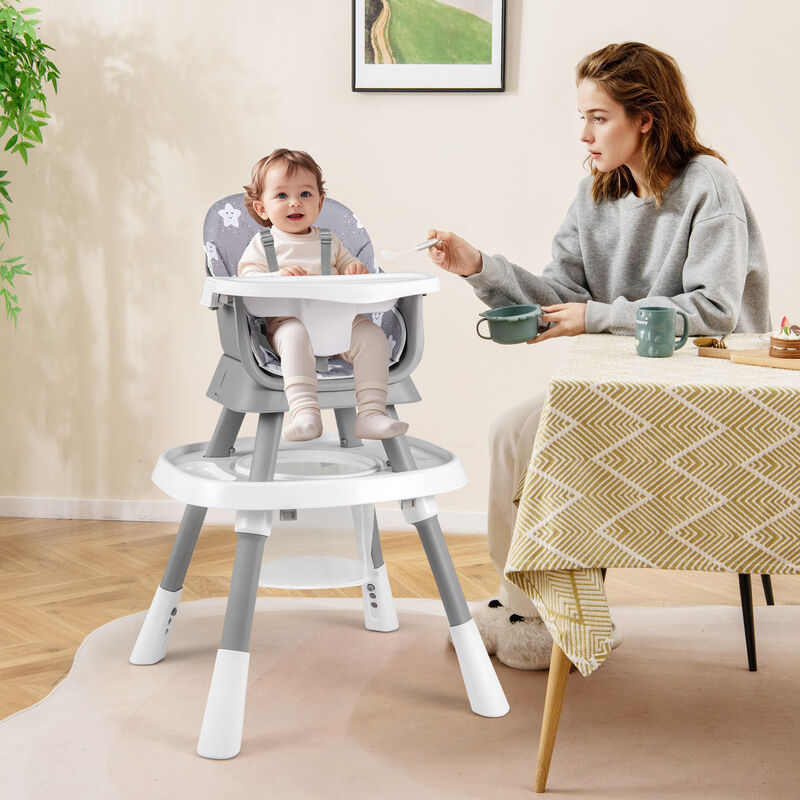 Convertible 16 in 1 Baby Highchair with Activity Center for Toddlers and Infants image number 1