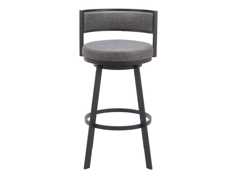 Gimsby Swivel Barstool Gray
