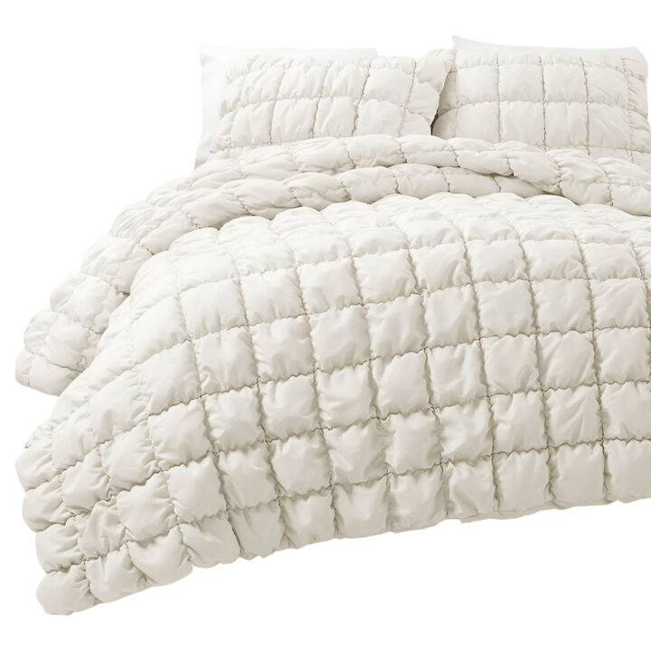 Lightweight Puff Quilt Comforter Set &ndash; 2-Piece Soft Bedding Ensemble