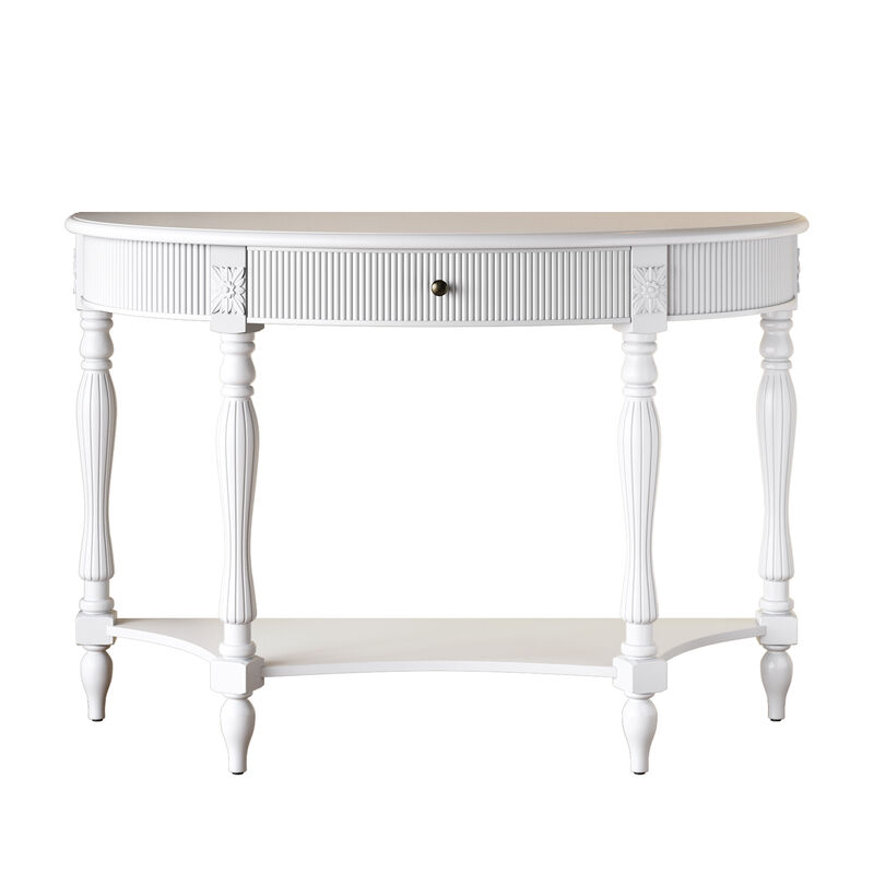 Muxtur Half Moon Console Table image number 0