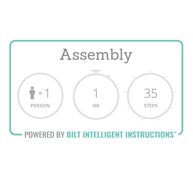 Tvilum Austin 2 Drawer Nightstand, Walnut