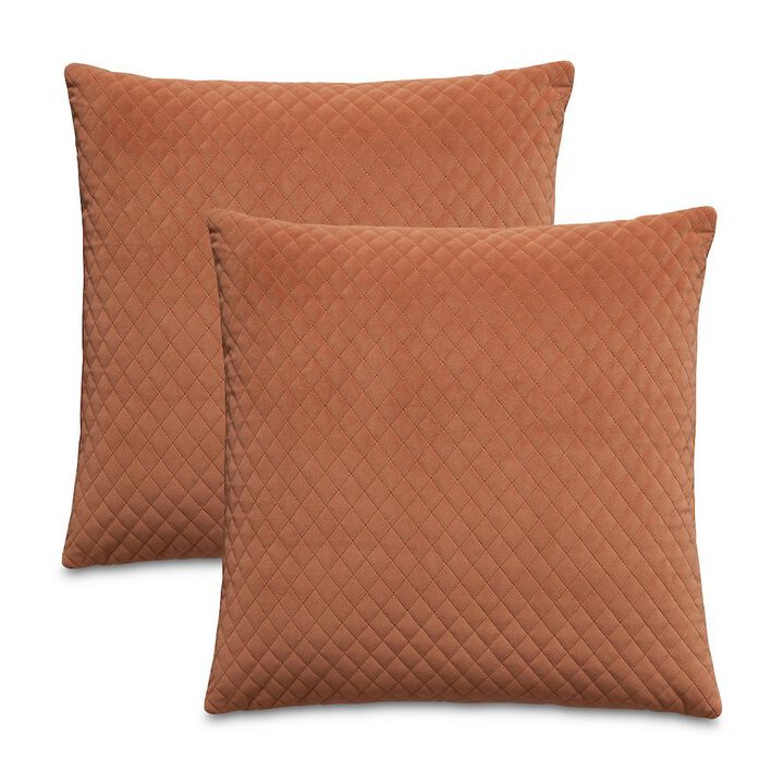 Michael Amini Gemma 21 Velvet Throw Pillow, Set of 2