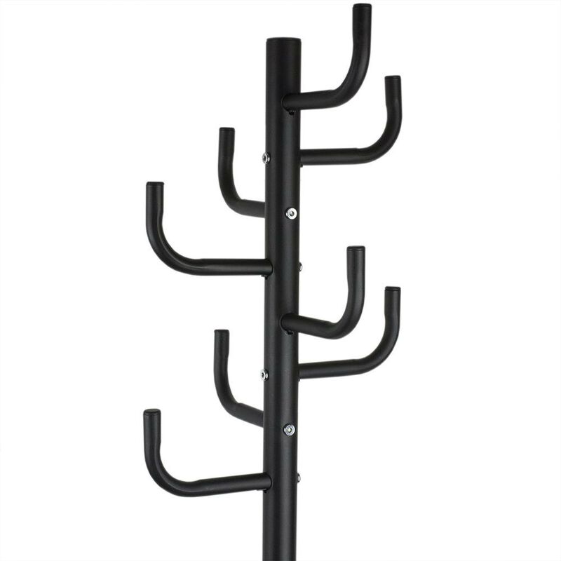 Hivvago Metal Coat Rack Entry Hall Tree Hat Rack