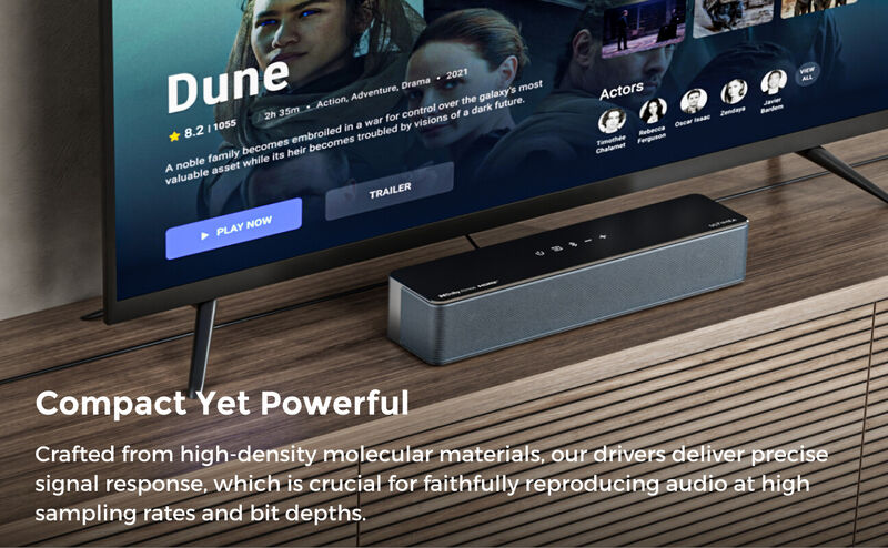 ULTIMEA Poseidon D80 Boom 7.1 Soundbar, Dolby Atmos,6.5" Subwoofer,500W Sound System for TV with Wireless Subwoofer image number 2