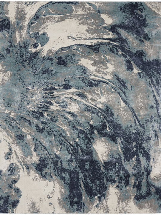 American Manor AMR03 Blue/Ivory 9' x 12' Rug