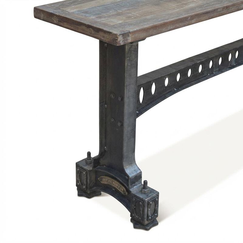 Starlight Canyon Home Rustic Industrial Console Table, Entryway Accent Table for Living Room,Gray image number 7
