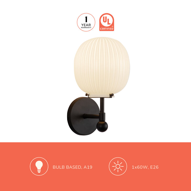 Cherise 7-in Socket Damp-Rated Wall/Vanity Light image number 7