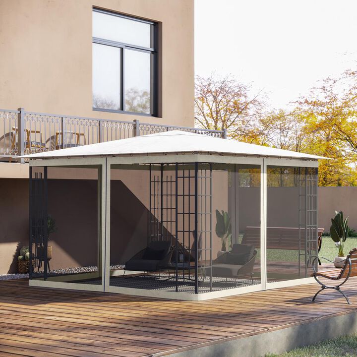 Hivvago 10x12 Canopy Tent Mesh Sidewall with Zipper