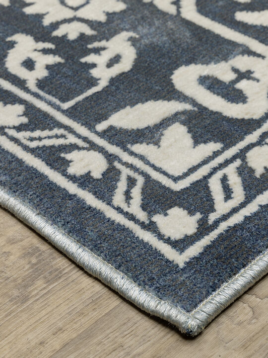 Intrigue 2'3" x 7'6" Blue Rug