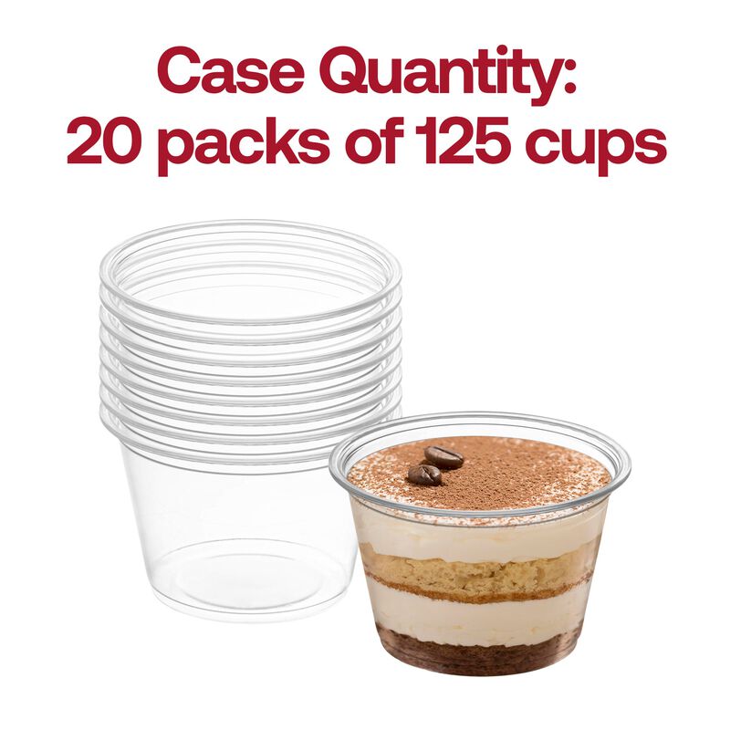 1 oz. Clear Plastic Souffle Cups (2500 Cups) image number 3