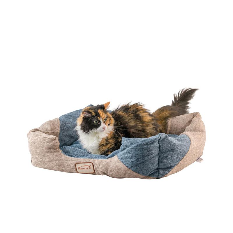Armarkat Soft Upholstery Cat Bed, Skid Free Nest Pet Bed, Puppy Beds