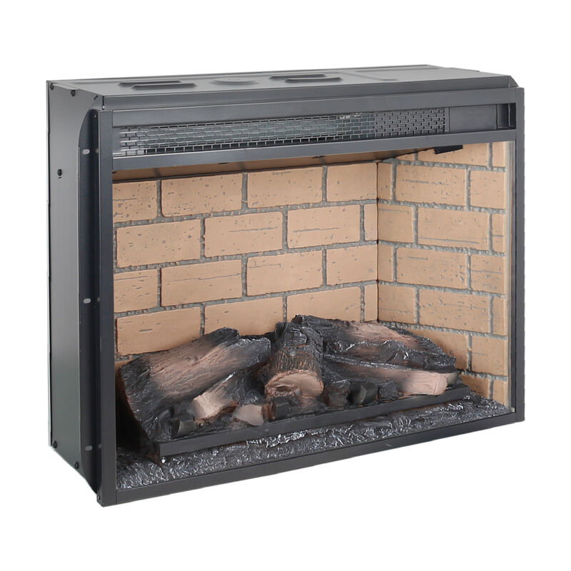 Streamdale Infrared Quartz Heater Fireplace Insert (Woodlog, 23'') image number 9