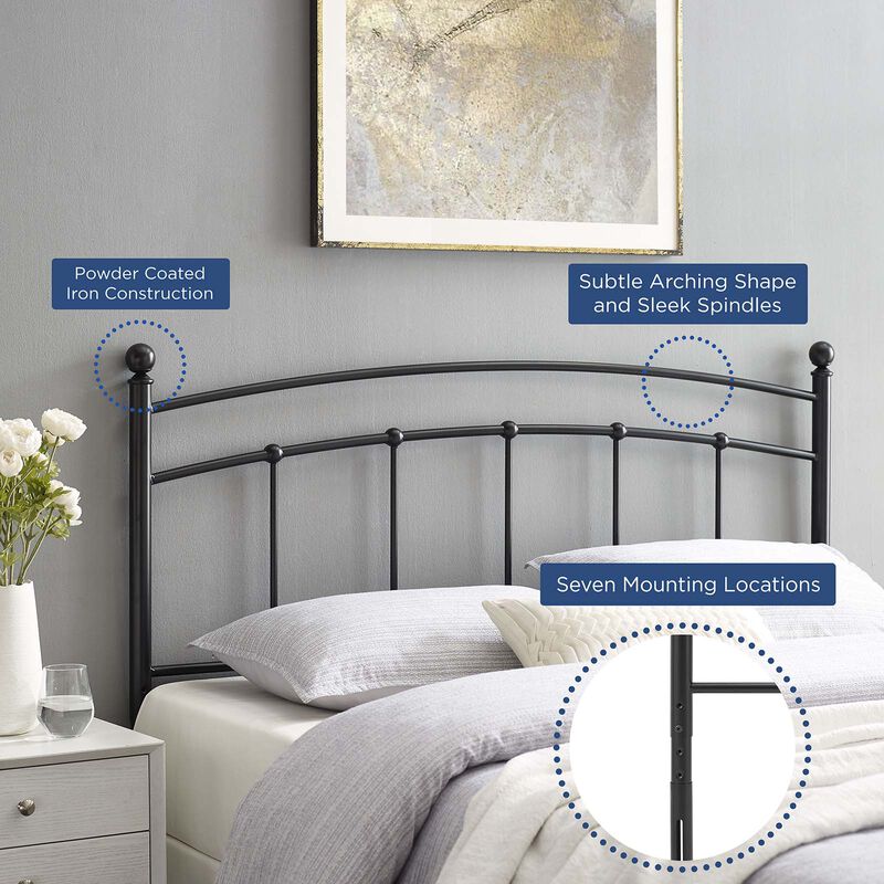 Modway - Abigail Queen Metal Headboard image number 3