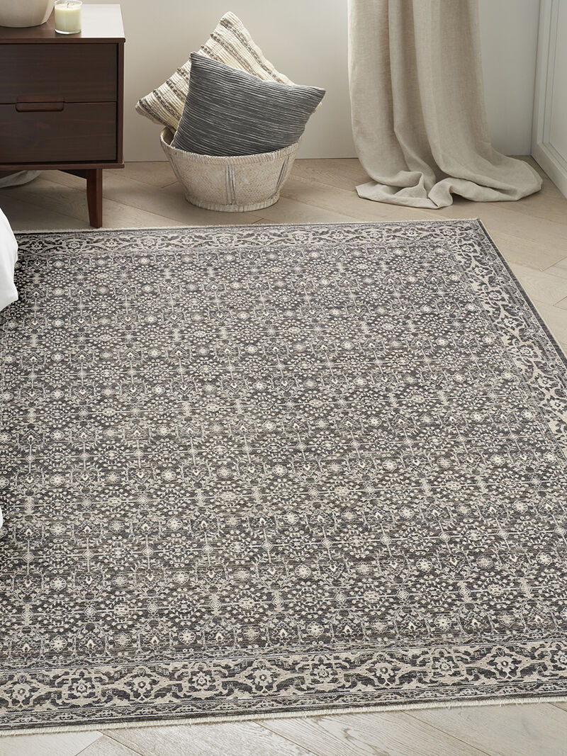 Shadows SHW04 Charcoal/Ivory 3'11" x 5'11" Rug