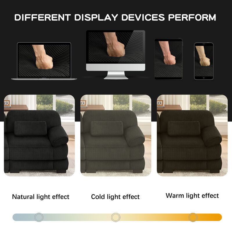 Rongir 2-Seater Sofa with Ottoman image number 8