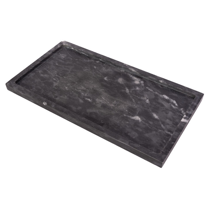 Saboga Home&trade; Rectangular Marble Tray