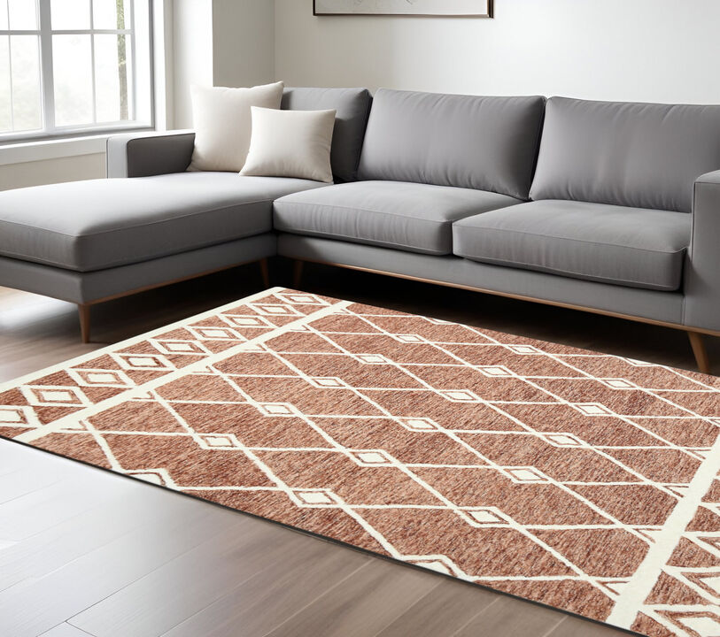 HomeRoots Oriental Hand Woven Area Rug With Fringe