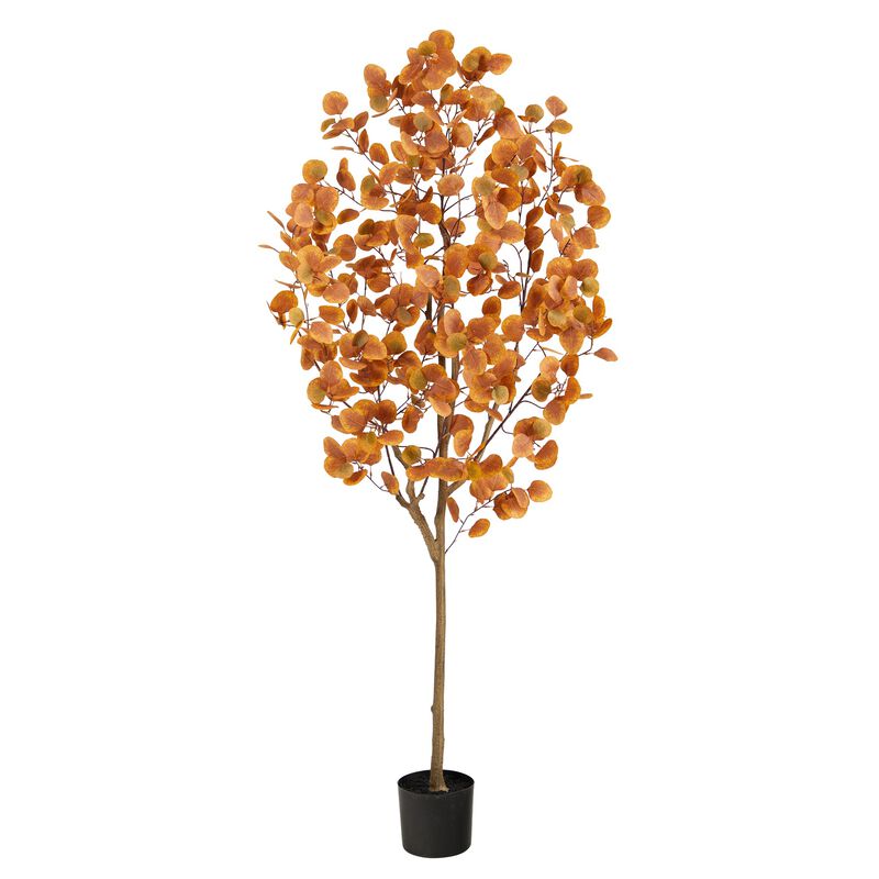 Hivvago 6 Feet Autumn Eucalyptus Artificial Tree
