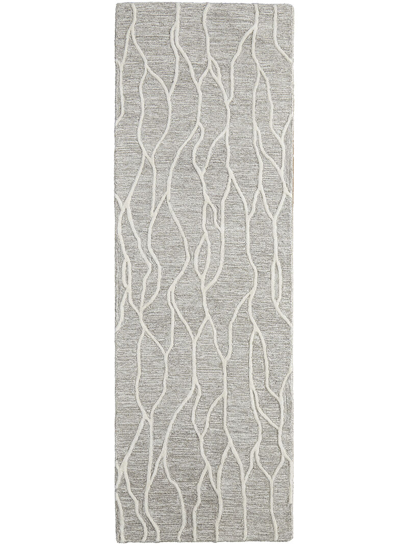 Enzo 8734F Taupe/Ivory 2'6" x 8' Rug image number 1