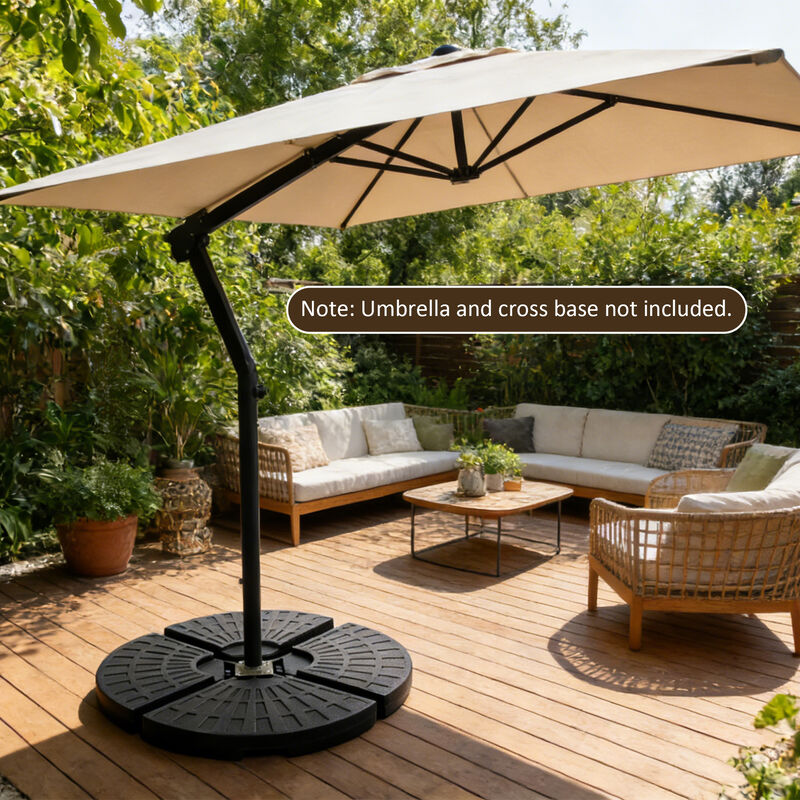 Heavy-Duty Fan-Style Cantilever Umbrella Base image number 1