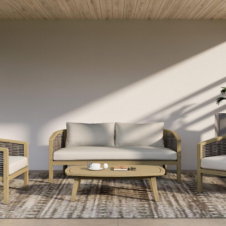 Fully Assembled Contemporary Outdoor Sofa