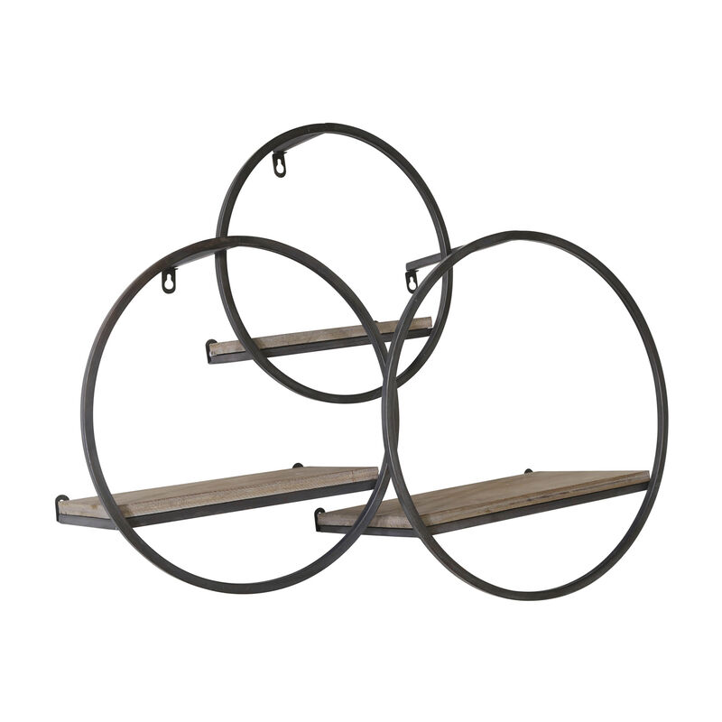 S/3 Wood/metal Wall Shelves image number 3