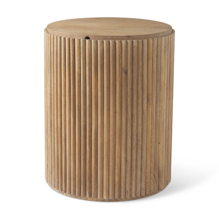 Terra Light Brown Side Table