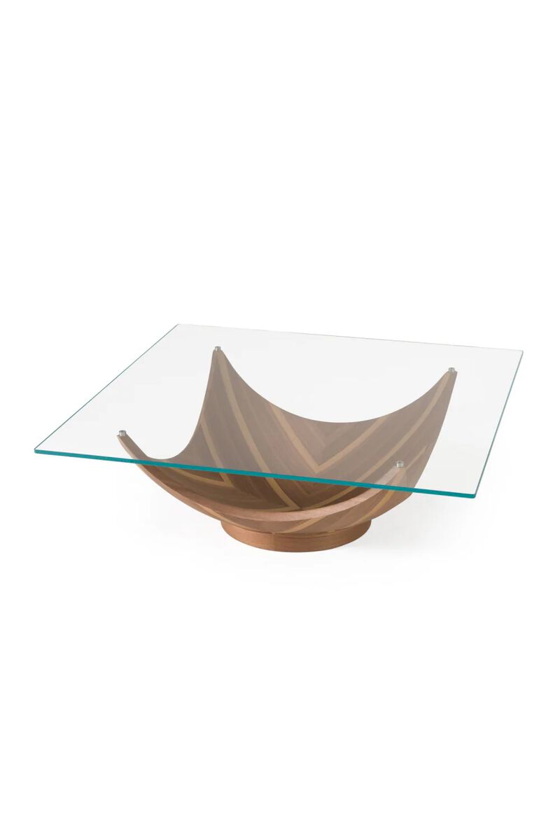 Square Glass Coffee Table | OROA Modern Sunrise image number 3