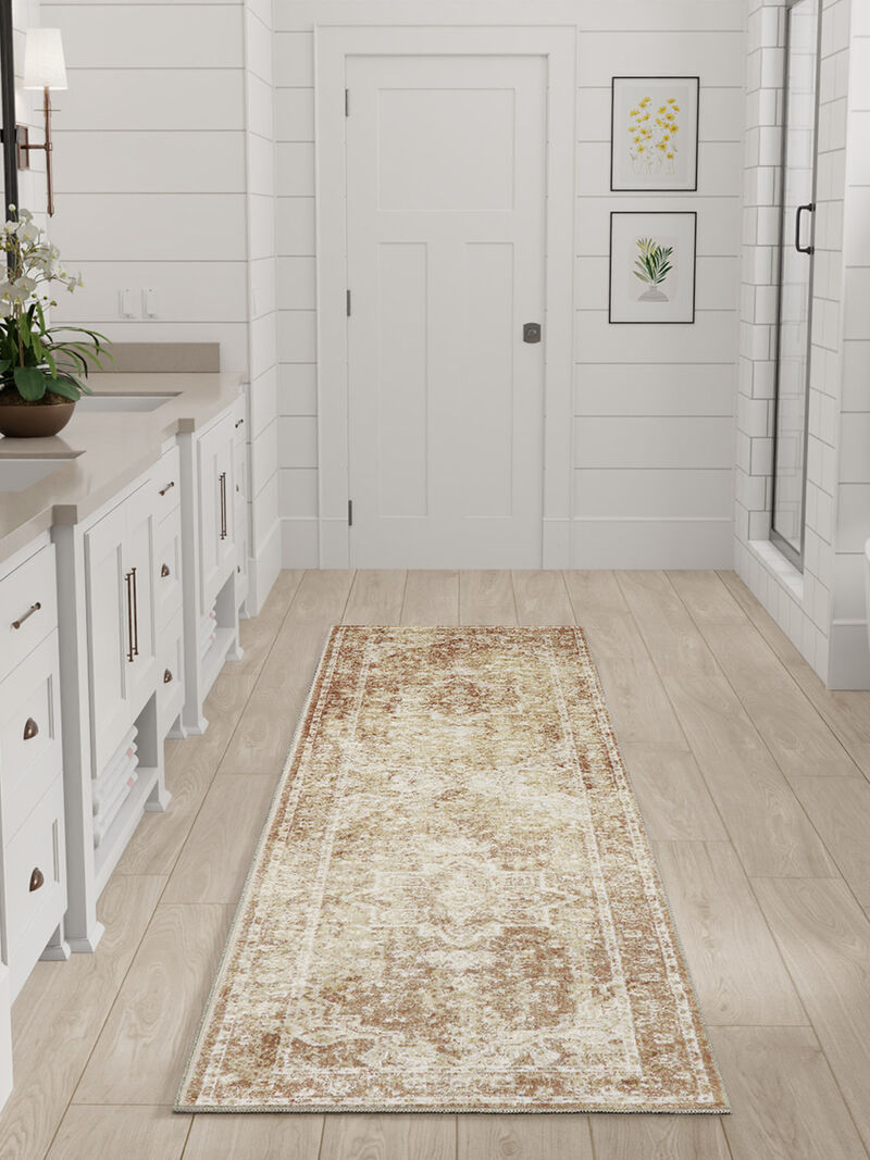 Astra Machine Washable ASW12 Rust 2'2" x 8' Rug