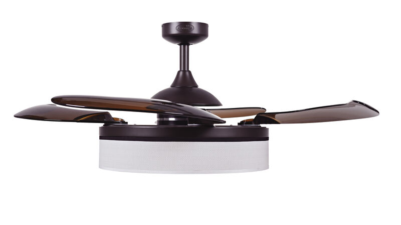 Fanaway Fraser 48" Retractable Blade Ceiling Fan with Light and Remote, Modern Fandelier Ceiling Fan, Patented Design Technology, Stronger Thicker Blades image number 7