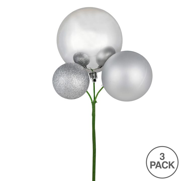 Vickerman Silver Ornament Pick