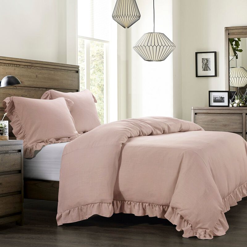Lily Blush King Duvet Cover Set image number 0