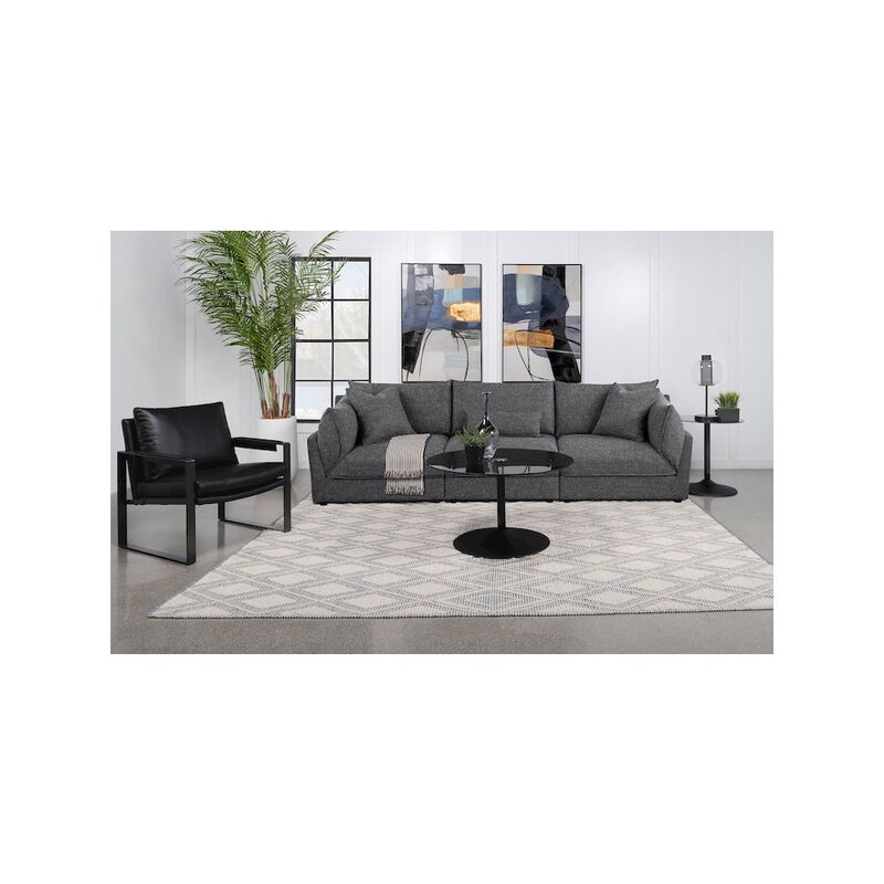 Coaster Co. of America Sasha Upholstered Armless Chair Barely Black