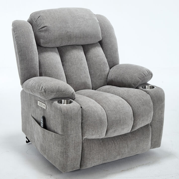 Merax Power Lift Recliner with Massage, Heat & USB Ports