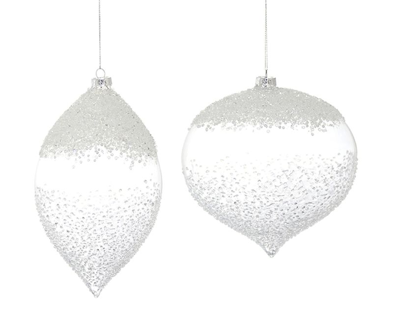 Ornament (Set of 4) 7.25"H, 9"H Glass