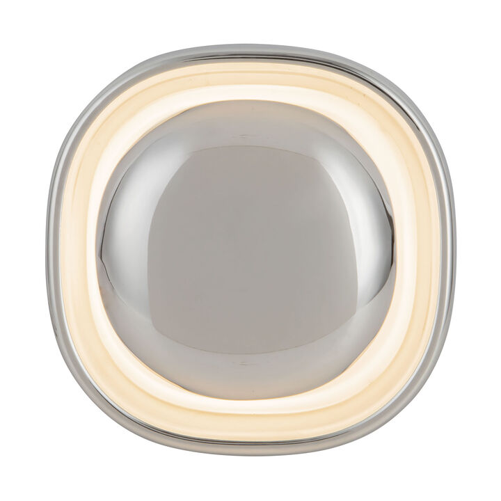 Pebble 8-in Damp-Rated Dimmable LED Wall Sconce