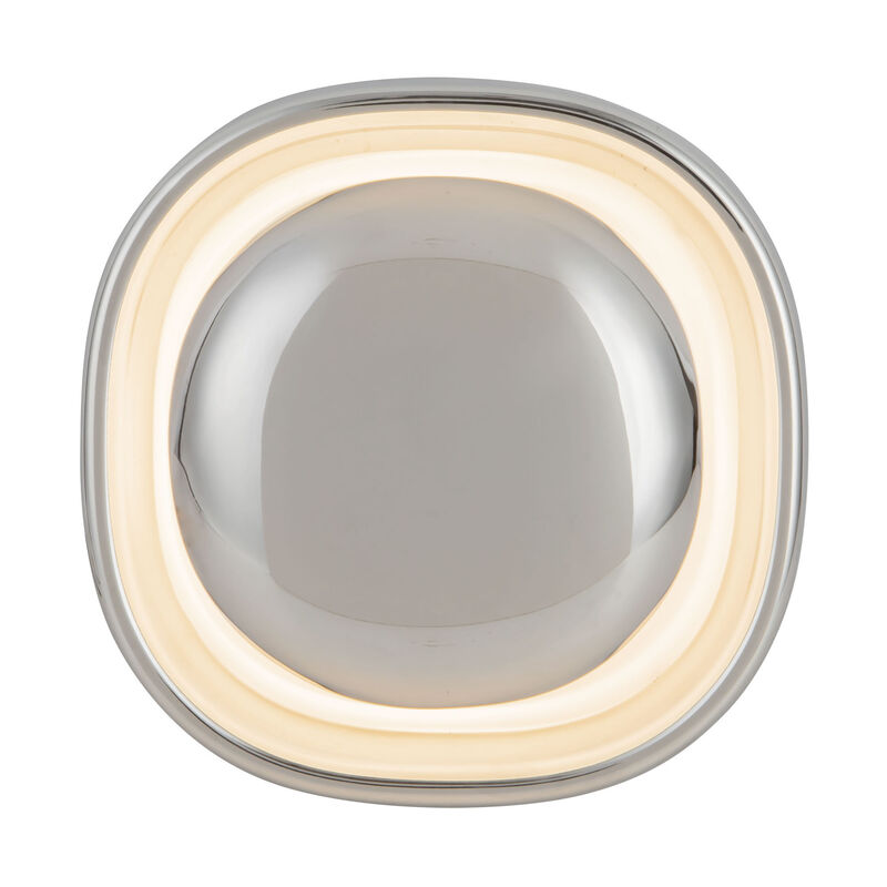 Pebble 8-in Damp-Rated Dimmable LED Wall Sconce image number 0
