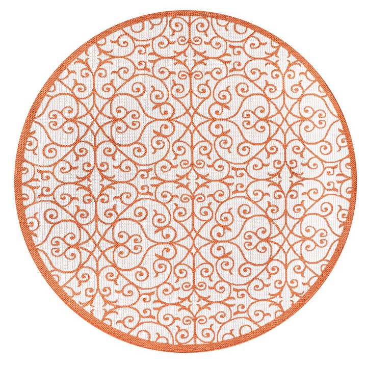 Madrid Vintage Filigree Textured Weave Area Rug