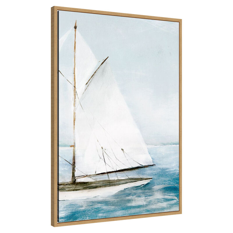 Sailboat on Calm Waters II by PI Studio Framed Canvas Wall Art image number 0