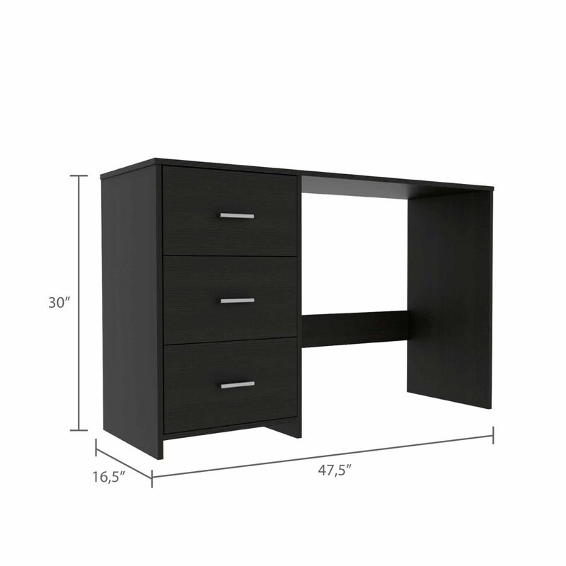 Modern Computer Desk with Two Storage Drawers for Home Office or Study