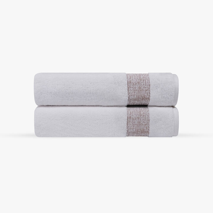 Pera 2 pcs Turkish Bath Towels Set